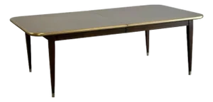 1960s Monumental Brass Wrapped Dining Table