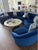 Contemporary Century Furniture Blue Sectional Sofa For Sale - Image 3 of 8