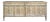 Vintage Cerused Blonde Louis XVI 4 Door Credenza For Sale