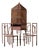 Metal Cage on Legs with Chairs, Set of 5 For Sale