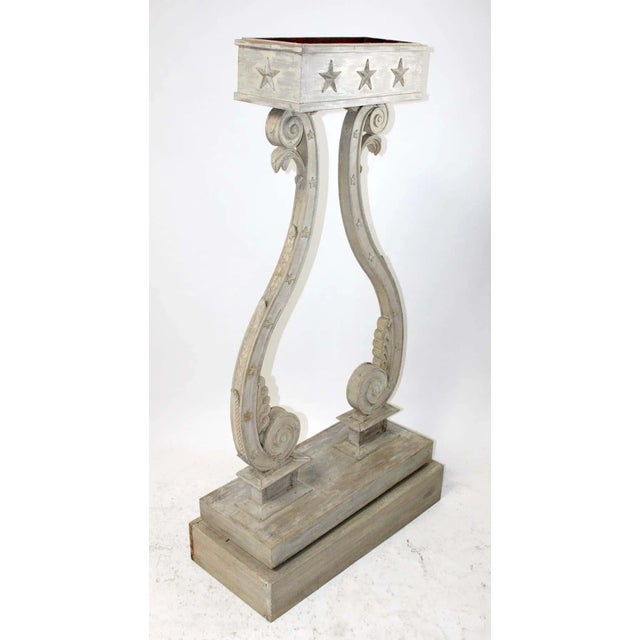 Early 20th Century Swedish Gustavian Neoclassical Style Painted Lyre For Sale In Boston - Image 6 of 7