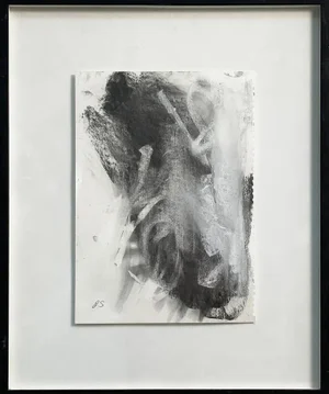Italian Artist, Abstract Composition, Mixed Media on Paper, 1950s-1990s, Framed