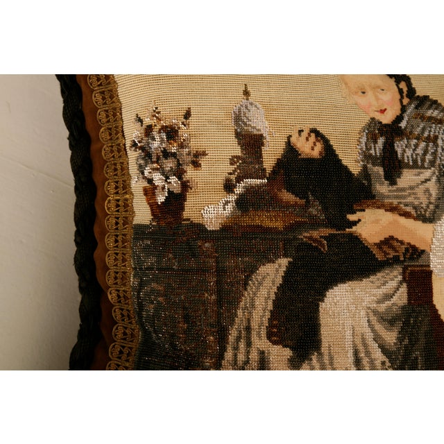 After collecting antique English bead-work for over 40 years, we believe this fabulous pillow to be one of the finest...