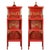 Pair of Vintage Louis XVI Style Chinoiserie Red Lacquer Display Cabinets For Sale - Image 17 of 17
