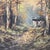 Vintage Landscape Painting on Canvas “Autumn in the Forest“ Signed Framed For Sale - Image 10 of 12