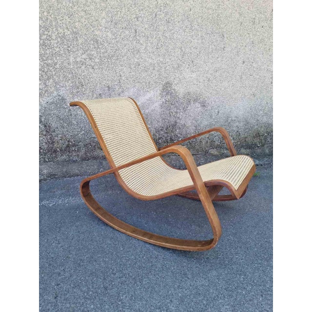 Mid-Century Modern Dondolo Rocking Chair by Luigi Crassevig, 1970s For Sale - Image 4 of 18