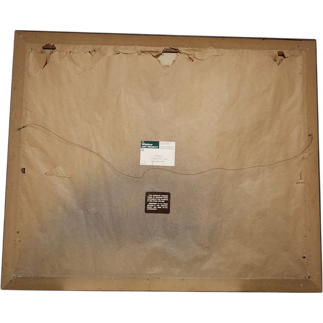 Framed Large-Scale 1960s French Modern Harbor Scene Oil Painting (43" × 36") For Sale - Image 17 of 17