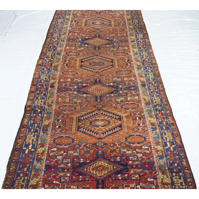 Vintage Karajeh Runner 3'4'' X 11'4'' For Sale - Image 9 of 10