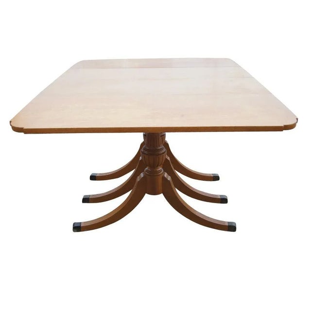Wood 5 Foot Vintage Mahogany Dining Table With Drop Leaves by Rway For Sale - Image 7 of 7