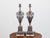 19th Century 19th Century English Tôle Amphorae Shaped Table Lamps on Lucite Bases - a Pair For Sale - Image 5 of 12