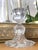Baccarat Crystal Candleholder with Bamboo Twisted Pattern, France, 1950s For Sale - Image 3 of 5
