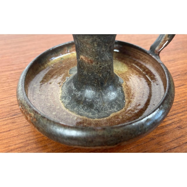 Mid-Century Modern German Studio Pottery Candleholder by Luise Duncker, 1960s For Sale - Image 17 of 18