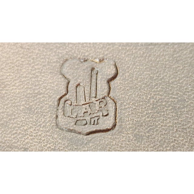 Brown Mid-Century Leather and Glass Ashtray for Cigars and Pipes, Italy, 1970s For Sale - Image 8 of 9