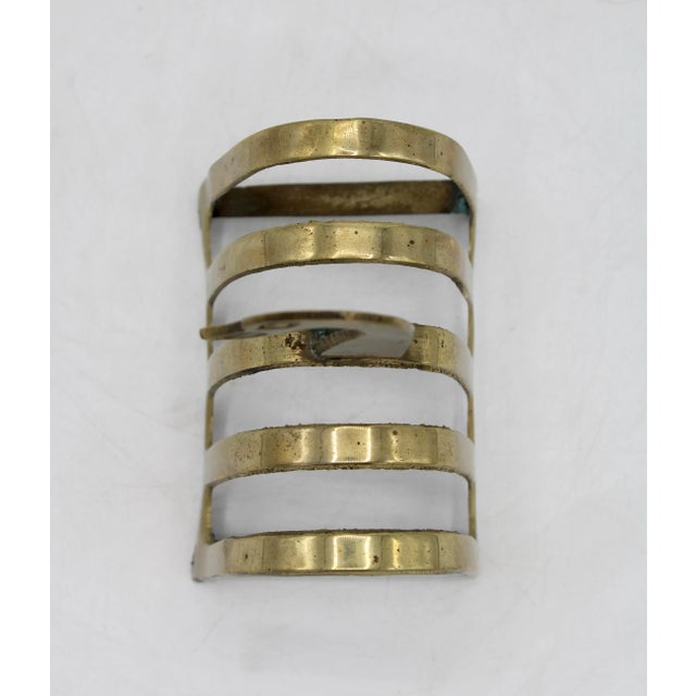 Brass Vintage English Traditional Brass Duck Letter Rack For Sale - Image 8 of 8