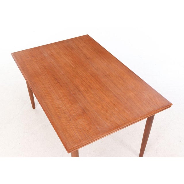 Teak Dining Table with Dutch Extension, 1960s For Sale - Image 4 of 5
