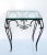 1940s René Prou Style Art Deco Black Wrought Iron & Glass Top Side Table France, 1940 For Sale - Image 5 of 12