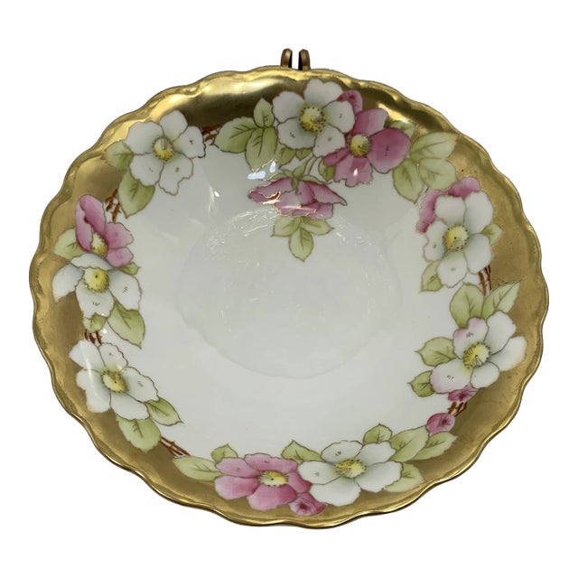 Gold Flourished Bavarian Bowl For Sale