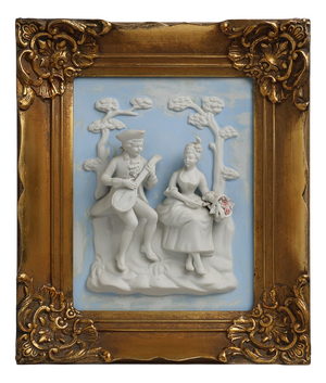 Baroque Style Porcelain Wall Art from Alt Meissen, Germany, 1950s