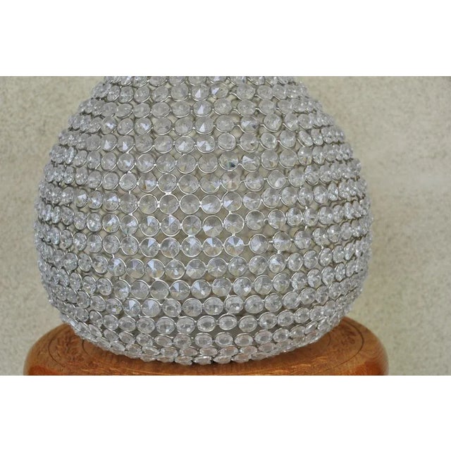 Unusual Vase or Lamp/Chandelier Shade Made With Numerous Cut Crystals For Sale In San Francisco - Image 6 of 12
