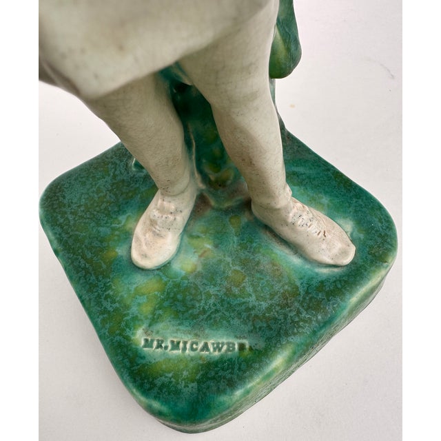 Bretby Art Pottery Dickens Figures, Mr. Micawber and Uriah Heep Pair, England Early 20th Century For Sale - Image 15 of 17