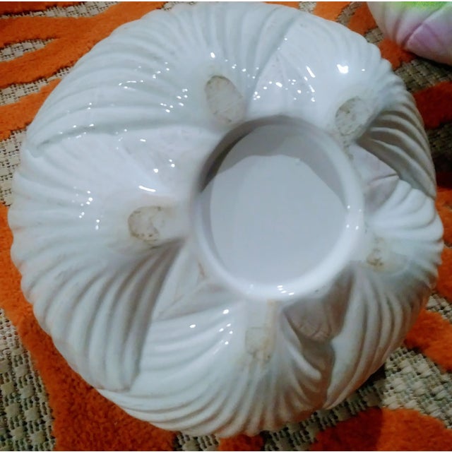 White White Ceramic Coastal Lobster/ Clam Shell Fitz and Floyd Style Designed Serving Bowls With Lids Set of 3 For Sale - Image 8 of 11