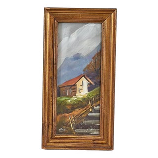 Rizzo, Landscape Painting, 2000s, Board, Framed For Sale