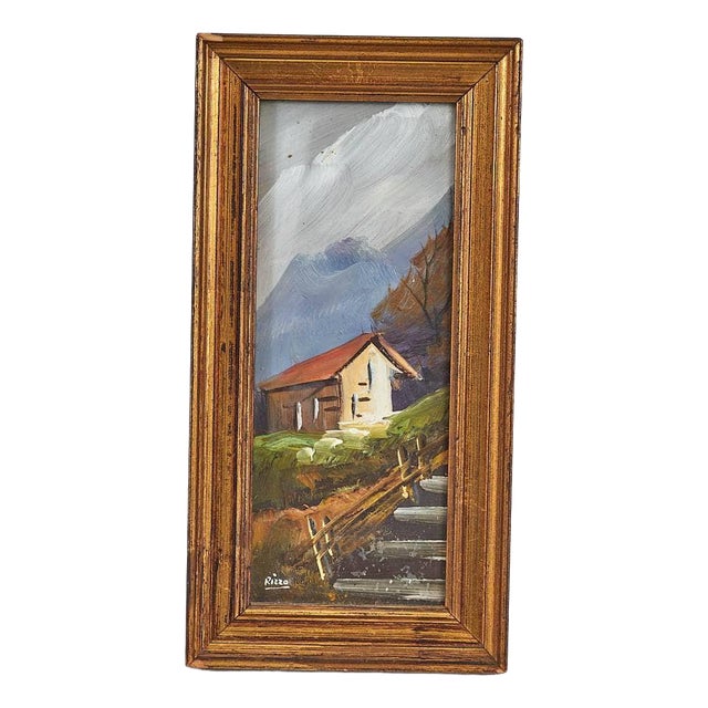 Rizzo, Landscape Painting, 2000s, Board, Framed For Sale