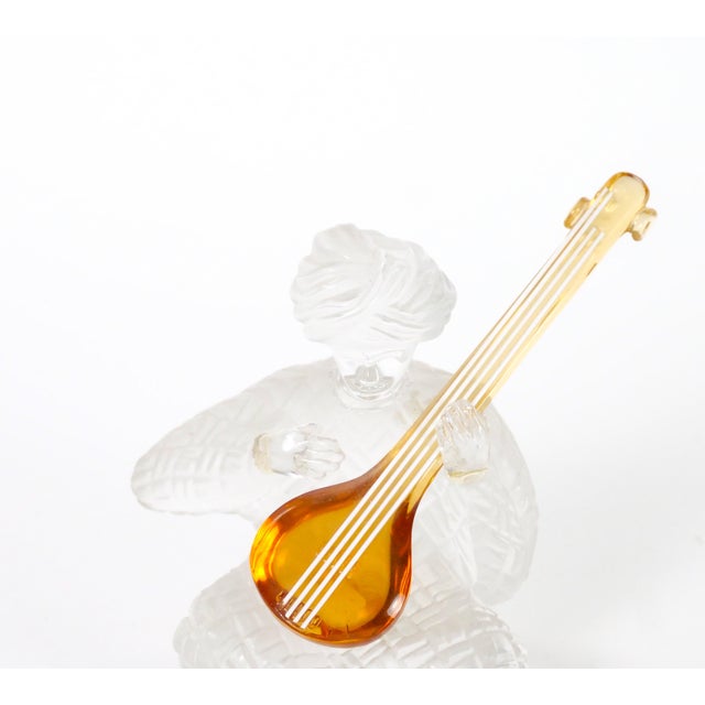 Saint-Louis 20th Century Saint-Louis French Crystal Lyre Sculpture For Sale - Image 4 of 9