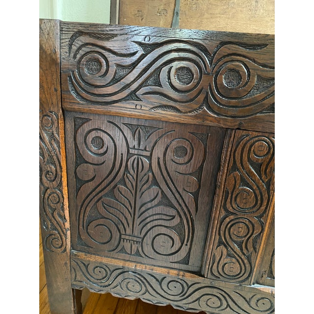 Antique Jacobean Walnut Chest For Sale In Jacksonville, FL - Image 6 of 10