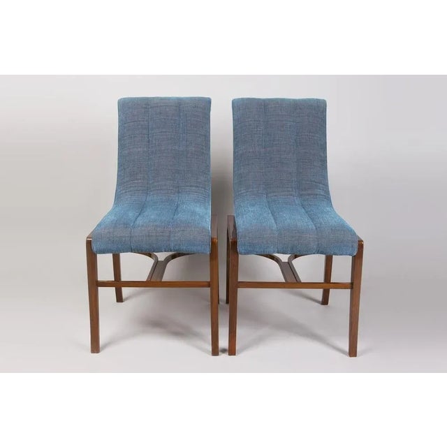 1920s Set of Art Deco Rosewood Chairs attributed to Jules Leleu, France, 1920s For Sale - Image 5 of 6