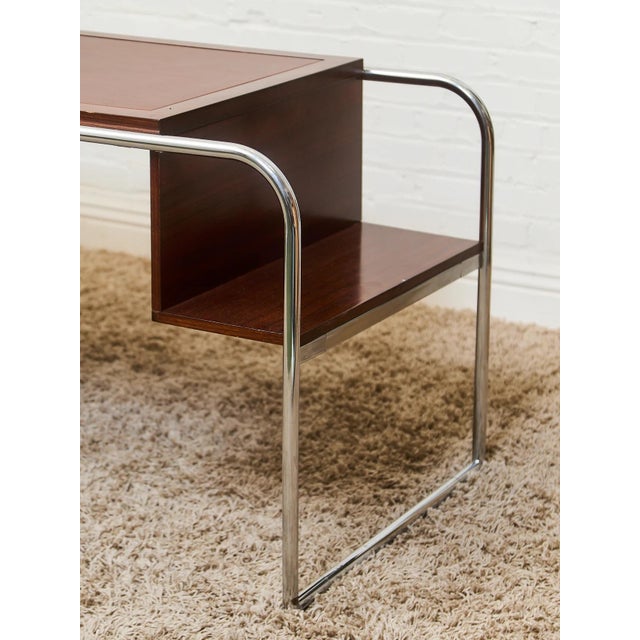 Wood Mid 20th Century Ralph Lauren Tubular Wood Desk For Sale - Image 7 of 12