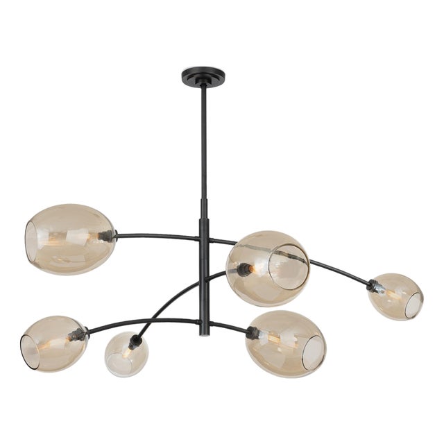 Regina Andrew Artemis Mobile Chandelier, Oil Rubbed Bronze with Champagne Glass For Sale