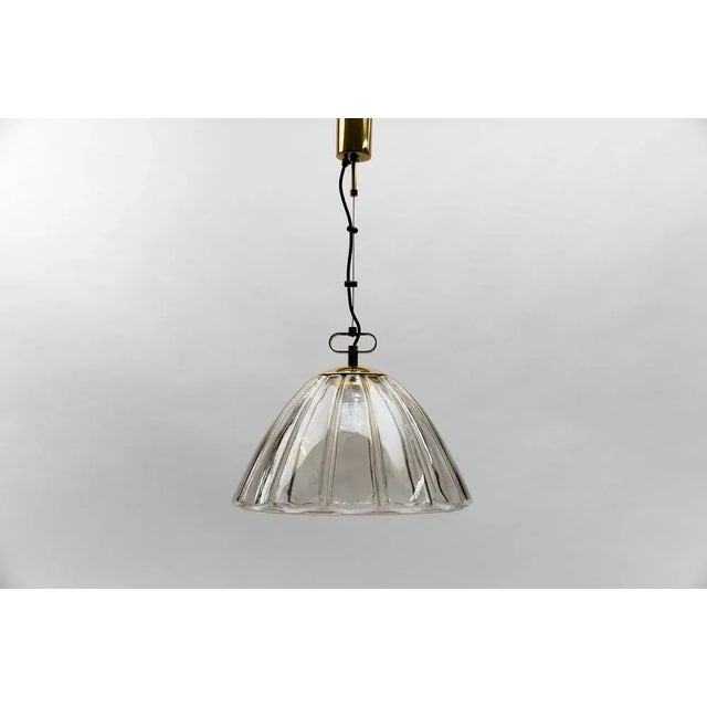 Elegant mid-century modern smoked glass pendant lamp by limburg, 1960s germany dimensions diameter: 17.71 in. (45 cm)...