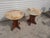 Wood Late 20th Century Pair of Pedestal Base End Tables With Onyx Tops For Sale - Image 7 of 7