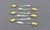 Circa 1900 set of 6 demitasse spoons by Shiebler, New York City. High Art Nouveau style; chrysanthemum pattern. Sterling &...