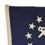 This modified vintage flag is made from a thin cotton cloth and newly embellished with an American yacht ensign emblem....