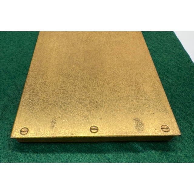 Early 20th Century Tiffany Studios New York 1691 Venetian Bronze Note Pad Holder Desk Blotter For Sale - Image 10 of 18