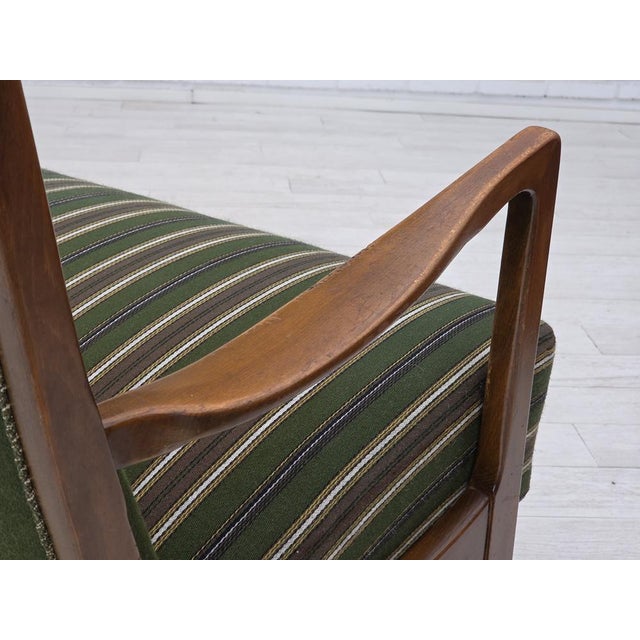 Danish Wool and Beech 2-Seater Sofa, 1960s For Sale - Image 14 of 18