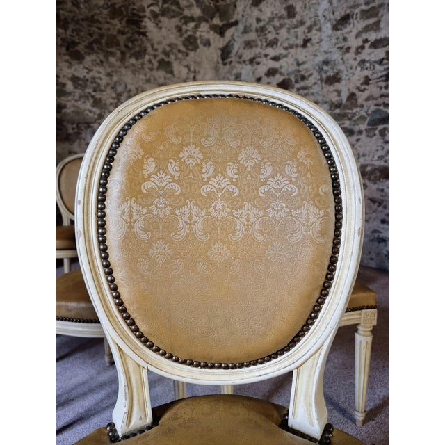 Vintage French Louis XVI Style Dining Chairs, 1920s, Set of 8 For Sale - Image 13 of 18