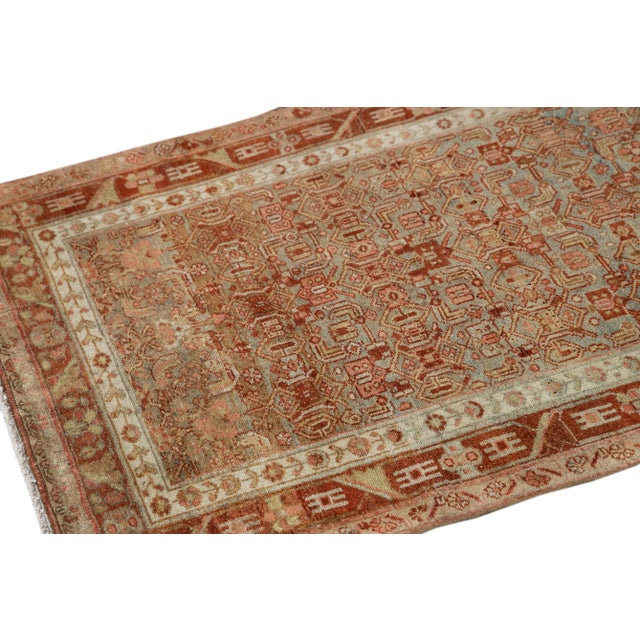 Early 20th Century Antique Malayer Wool Runner Rug For Sale - Image 9 of 13