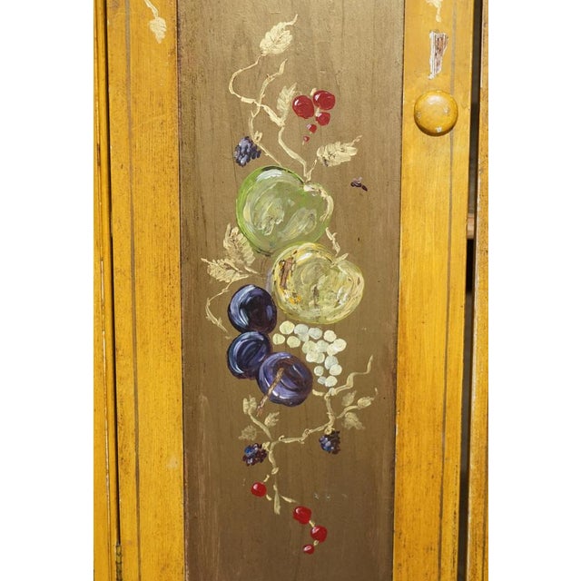 Mid 19th Century French Hand Painted Pine Housekeepers Sideboard, 1860s For Sale - Image 5 of 18