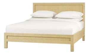 Natural Rattan King Size Bed Frame