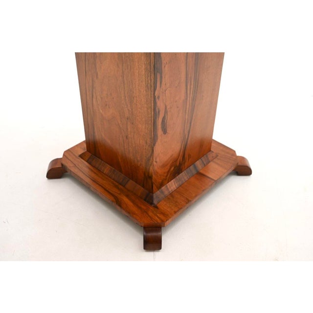 Brown Art Deco Figured Walnut Occasional Side Table, 1930 For Sale - Image 8 of 9