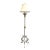 Late 20th Century Directoire Style Stainless & Brass Floor Lamp For Sale