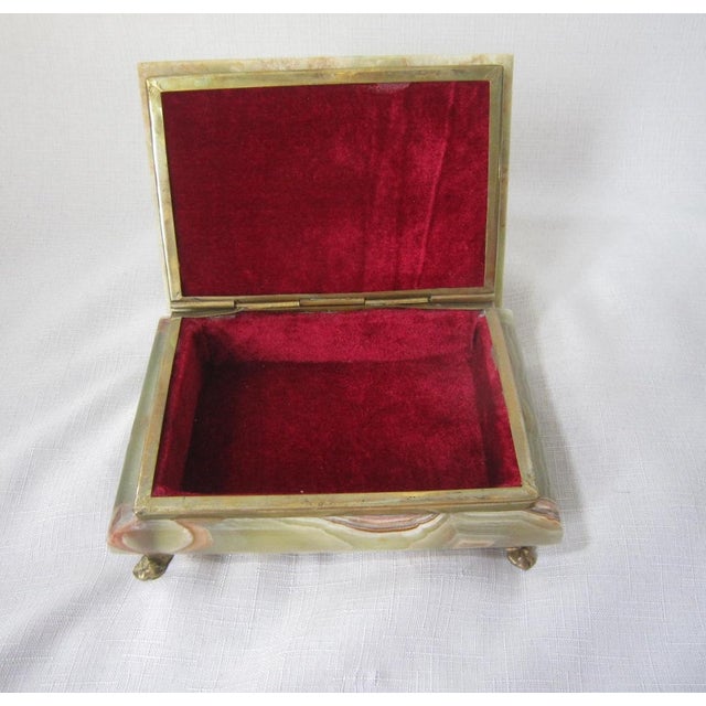 Italian Onyx Jewelry Box For Sale - Image 4 of 6