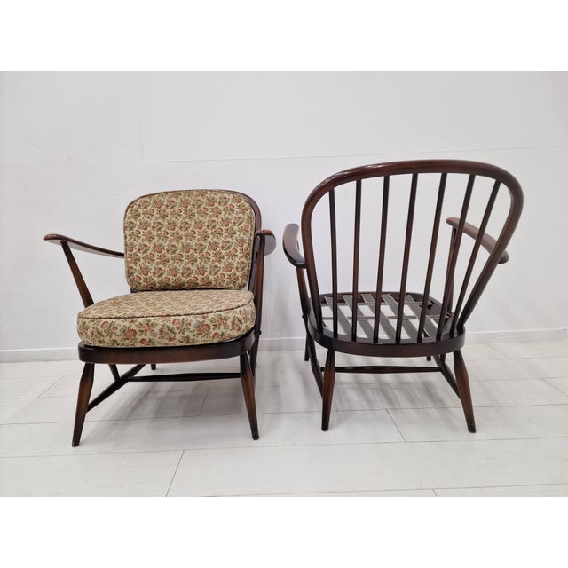 Windsor Sofa and Lounge Chairs by Lucian Ercolani for Ercol, 1950s, Set of 3 For Sale - Image 6 of 18