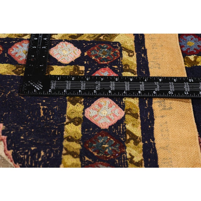 Textile Vintage American Hooked Rug, 02'00 X 03'00 For Sale - Image 7 of 10