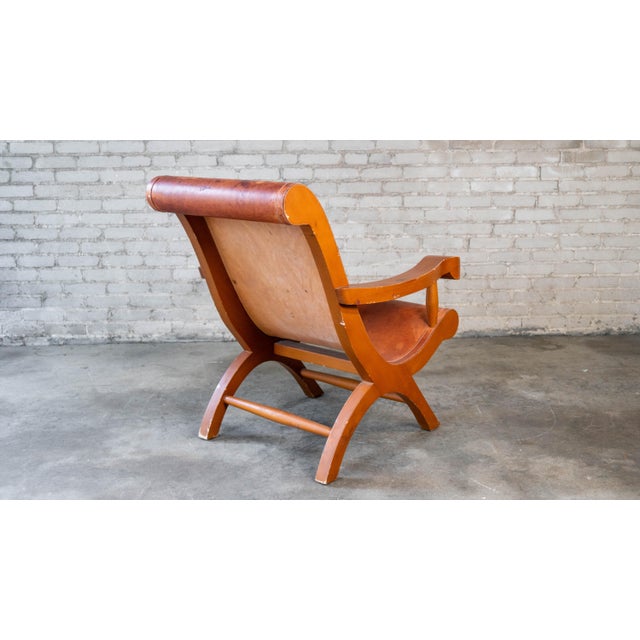 Mexican Modernist Clara Porset Style, 'Butaque' Chair', C. 1990s For Sale - Image 10 of 17