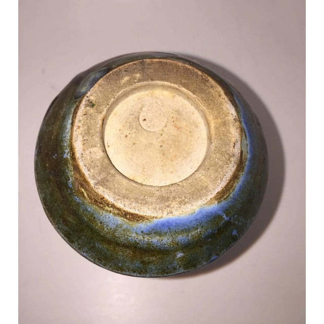 1900 Georges Hoentschel Blue Shaped Vase For Sale - Image 4 of 6