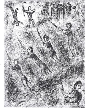 Marc Chagall, The Trench, Edition of 225, 1958, Etching